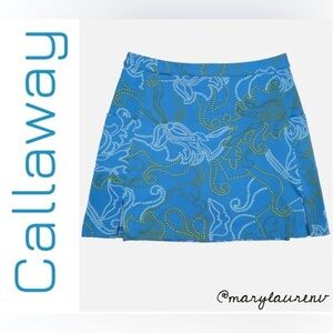 Callaway Blue Printed Golf Skort Women’s Performance Athletic Skirt